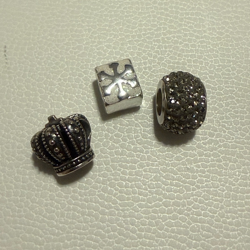Mix of Silver Charm Bead Set
